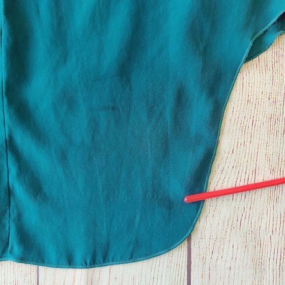 Rag & Bone Adeline silk teal high low sleeveless top sz S - Picture 7 of 7